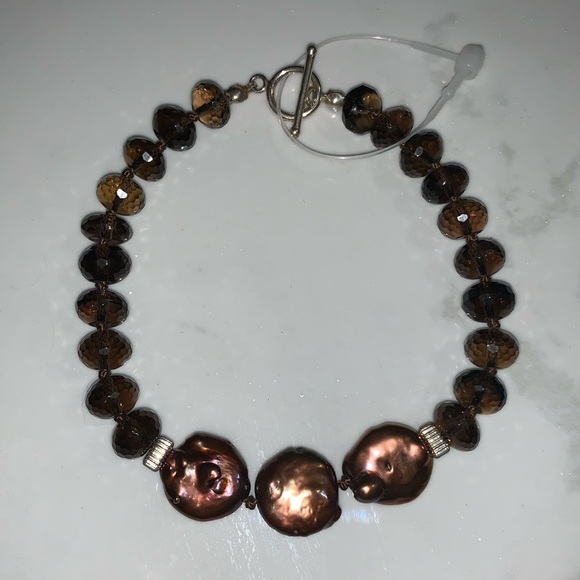 Mahogany Tone Mala Beaded Bracelet - Picture 8 of 8